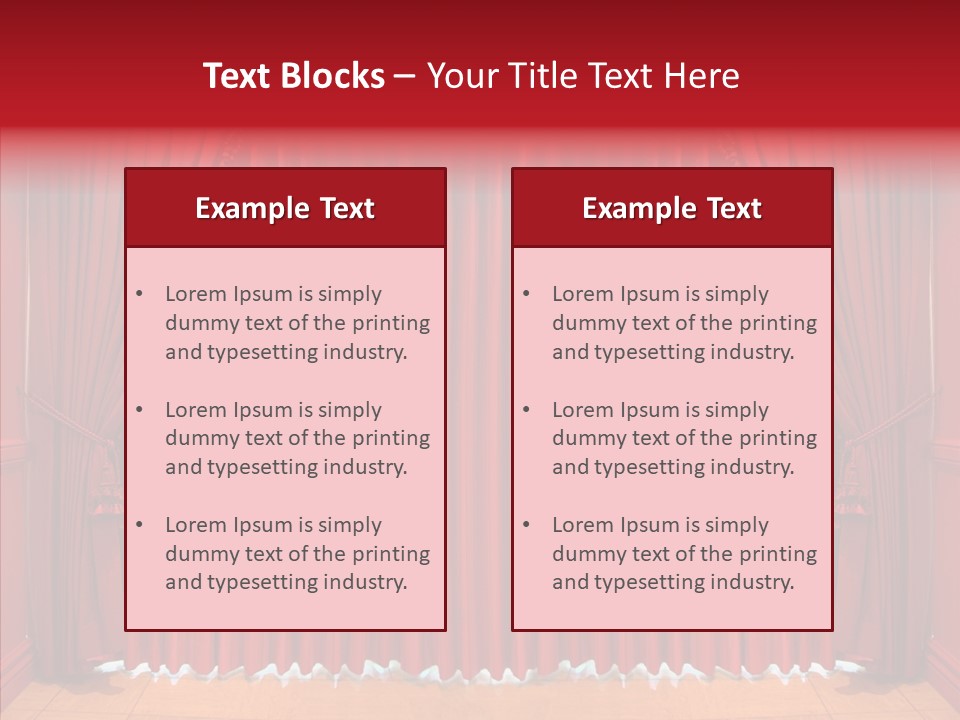 Valance Panel Hang PowerPoint Template