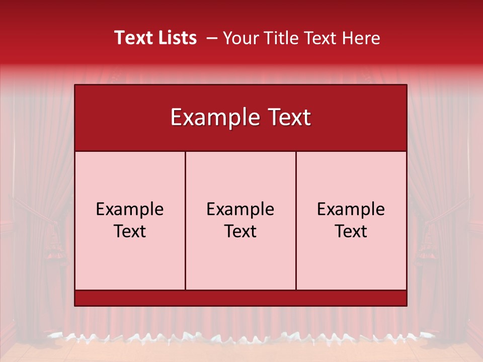 Valance Panel Hang PowerPoint Template