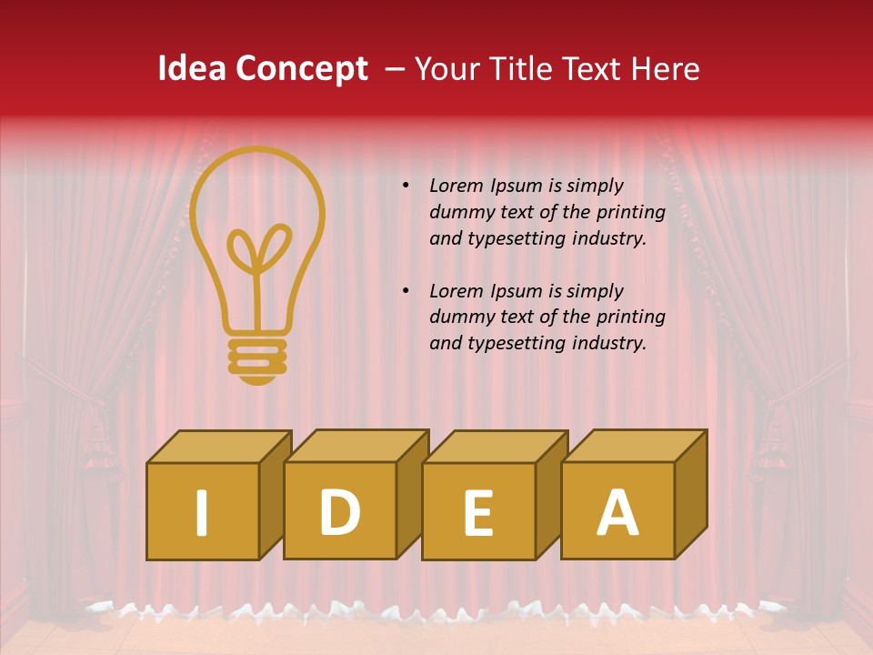 Valance Panel Hang PowerPoint Template