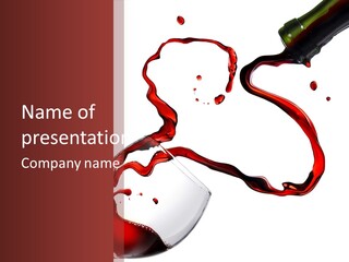 Alcohol Shot Dating PowerPoint Template