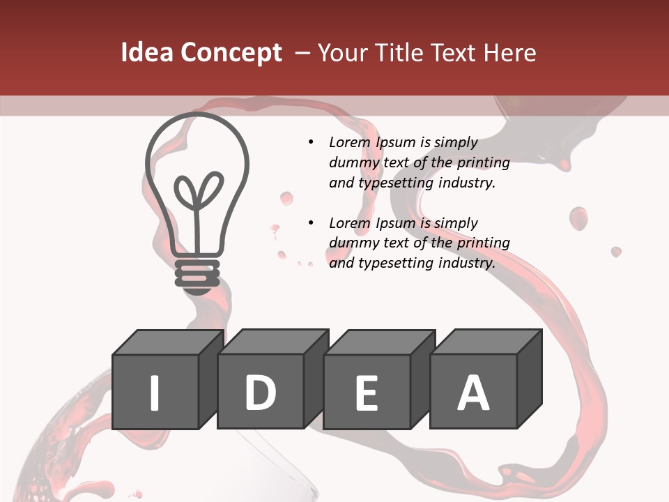 Alcohol Shot Dating PowerPoint Template