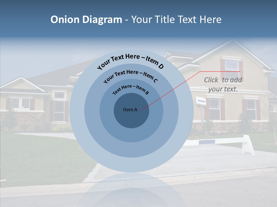 Stone Shingle Blue PowerPoint Template