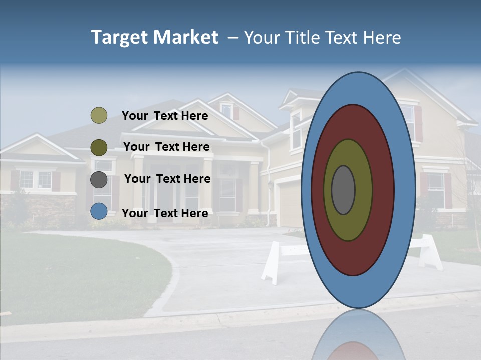 Stone Shingle Blue PowerPoint Template