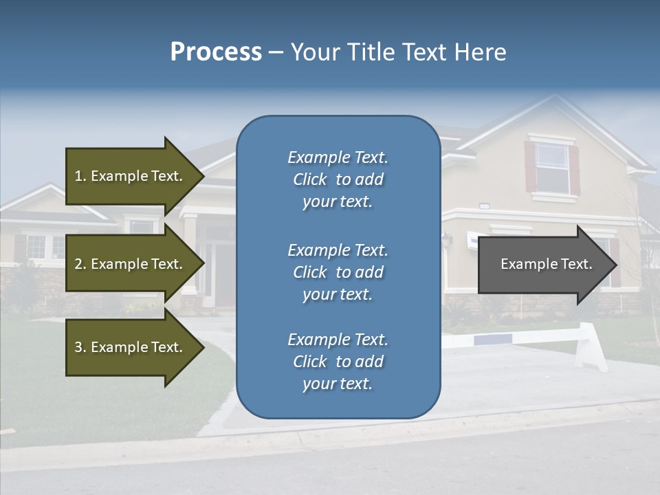 Stone Shingle Blue PowerPoint Template