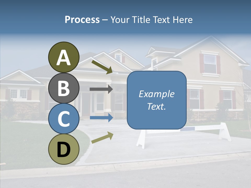 Stone Shingle Blue PowerPoint Template