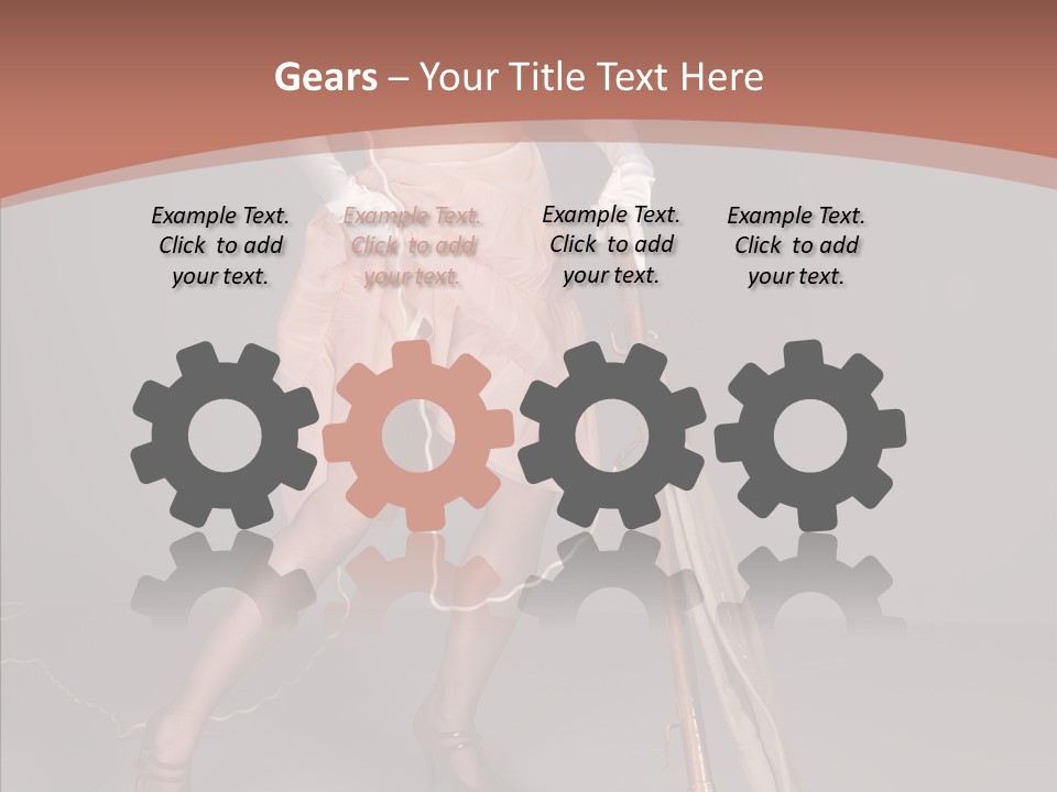 Sexy Maid Domestic PowerPoint Template