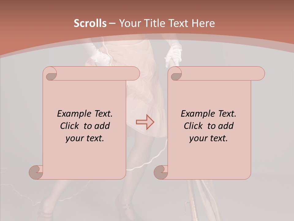 Sexy Maid Domestic PowerPoint Template