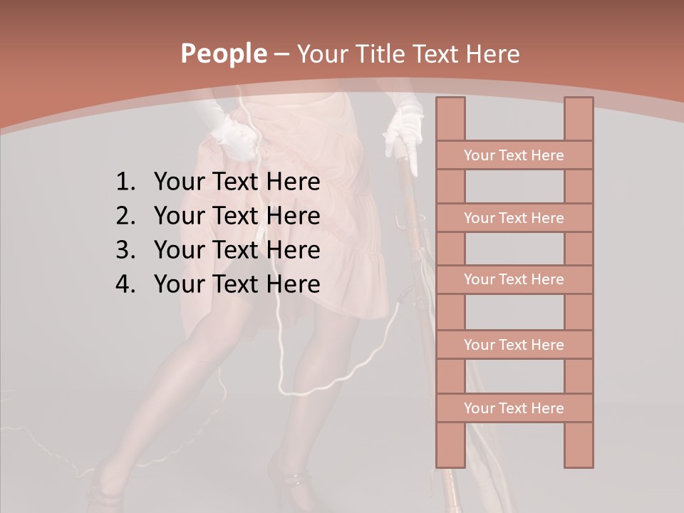 Sexy Maid Domestic PowerPoint Template