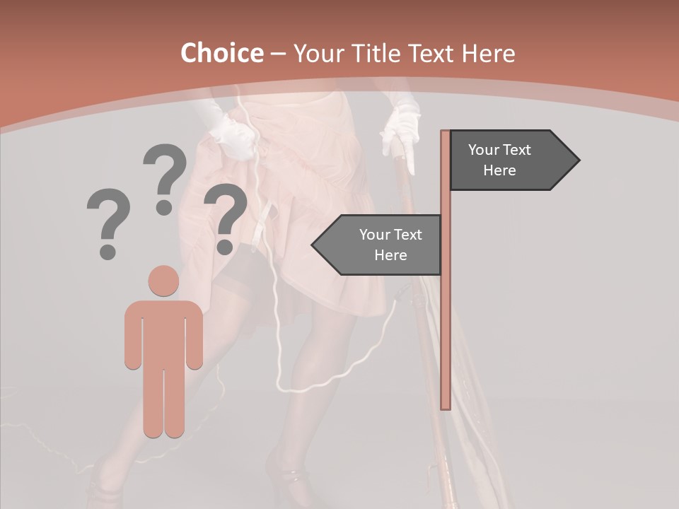 Sexy Maid Domestic PowerPoint Template