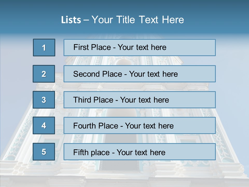Building Below Outdoor PowerPoint Template