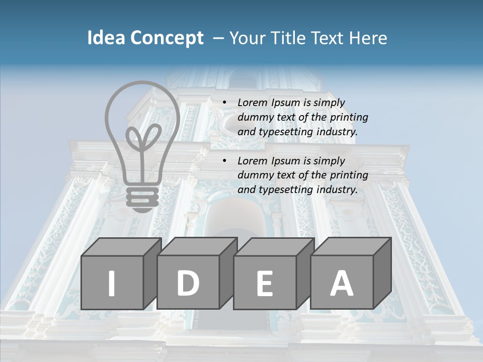 Building Below Outdoor PowerPoint Template