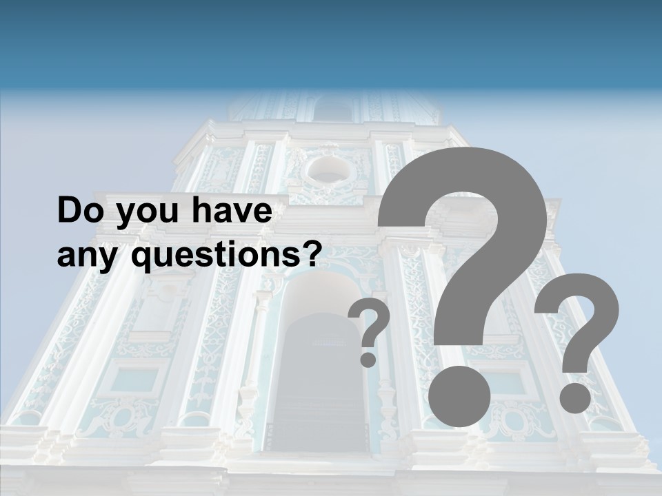 Building Below Outdoor PowerPoint Template