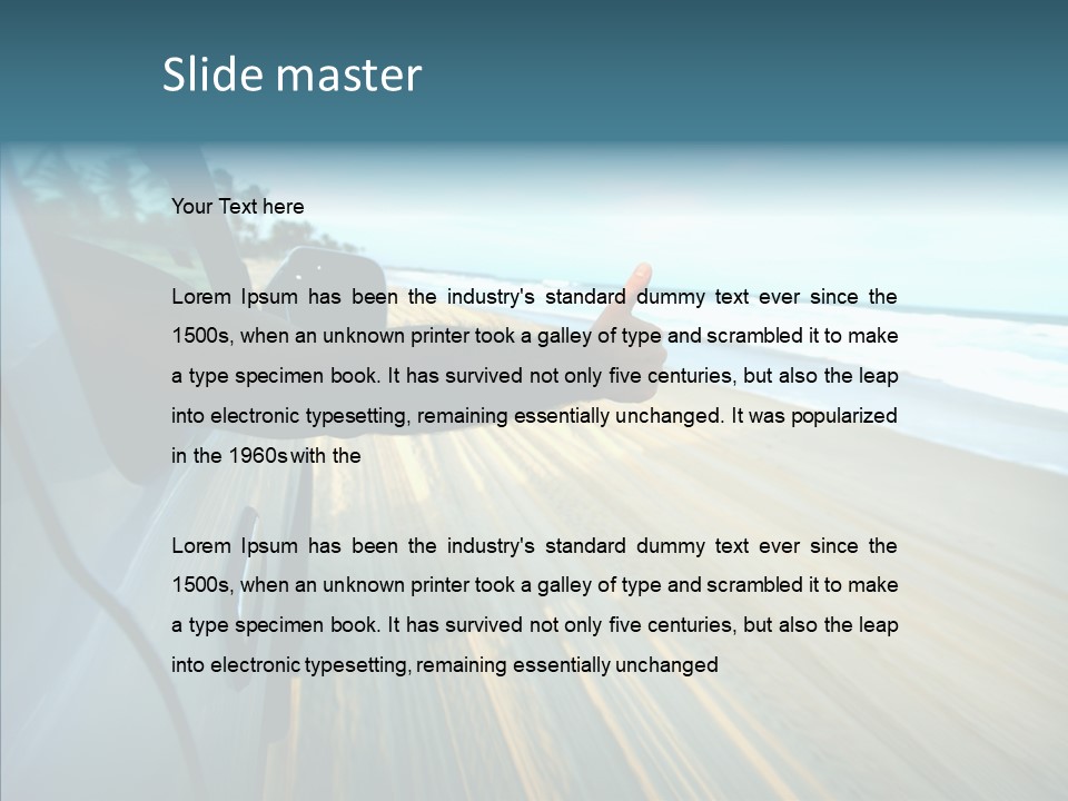 Light Road Speed PowerPoint Template