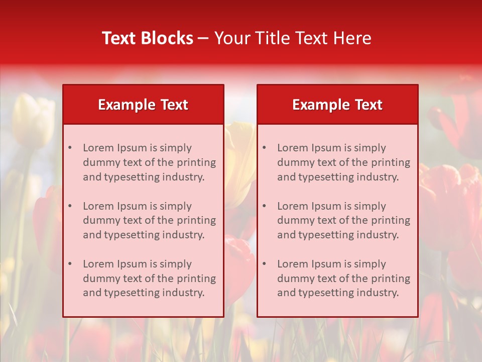 Tulip Yellow May PowerPoint Template