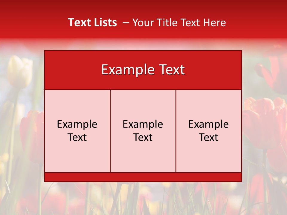 Tulip Yellow May PowerPoint Template