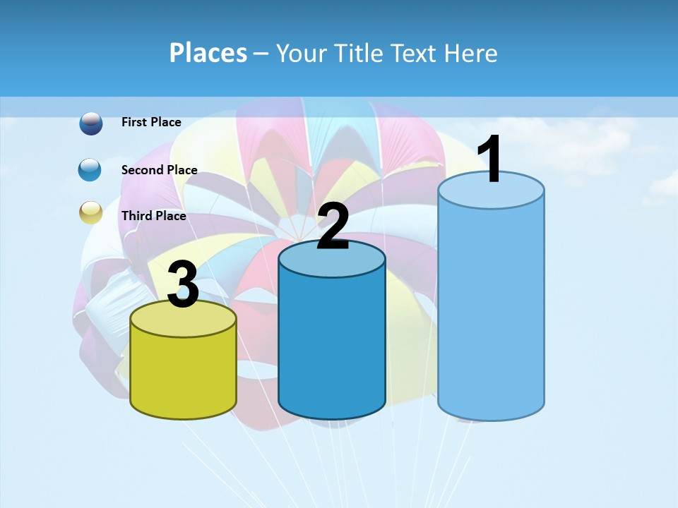 Skydiving Recreational Parasailing PowerPoint Template