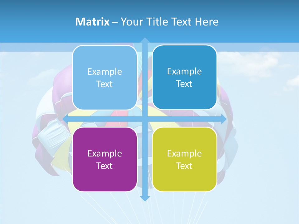 Skydiving Recreational Parasailing PowerPoint Template