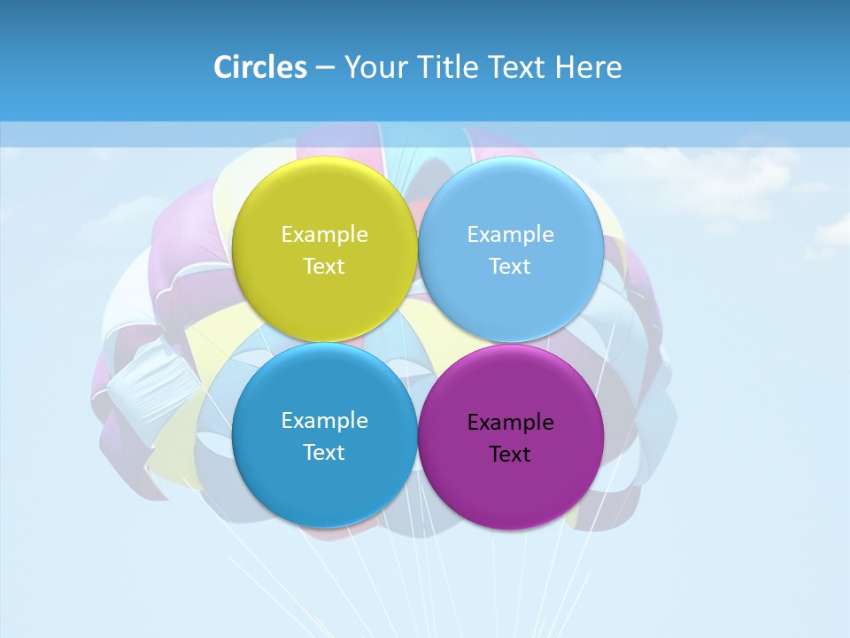 Skydiving Recreational Parasailing PowerPoint Template