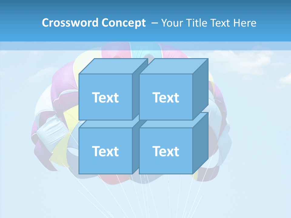 Skydiving Recreational Parasailing PowerPoint Template