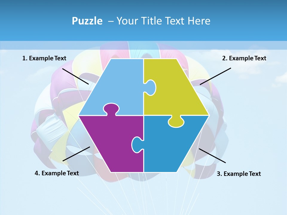 Skydiving Recreational Parasailing PowerPoint Template