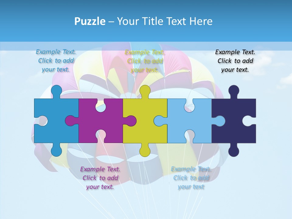 Skydiving Recreational Parasailing PowerPoint Template