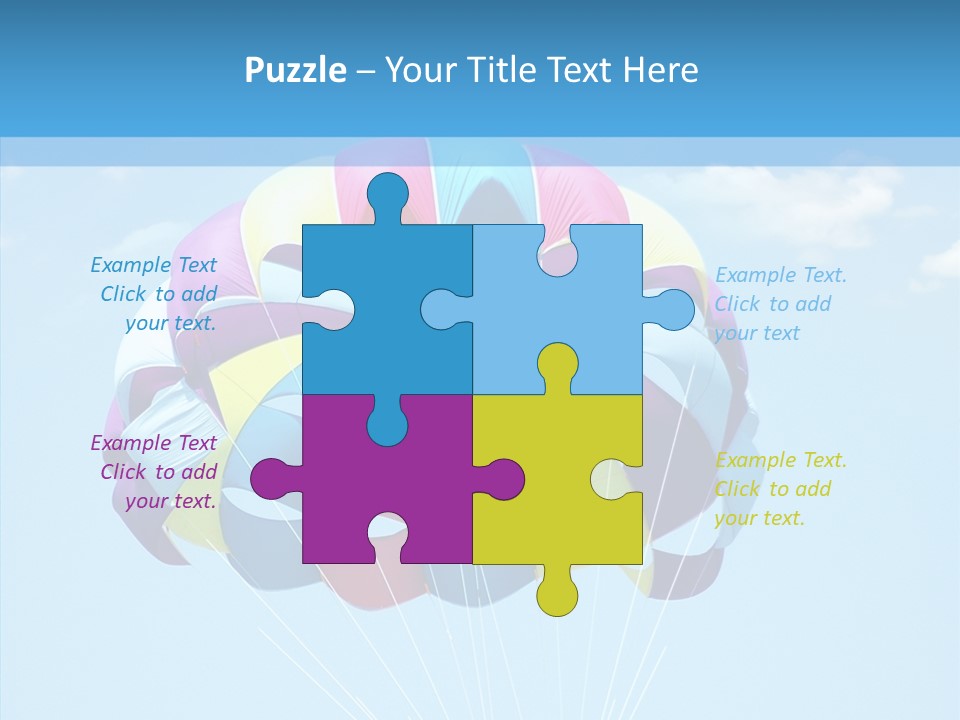 Skydiving Recreational Parasailing PowerPoint Template