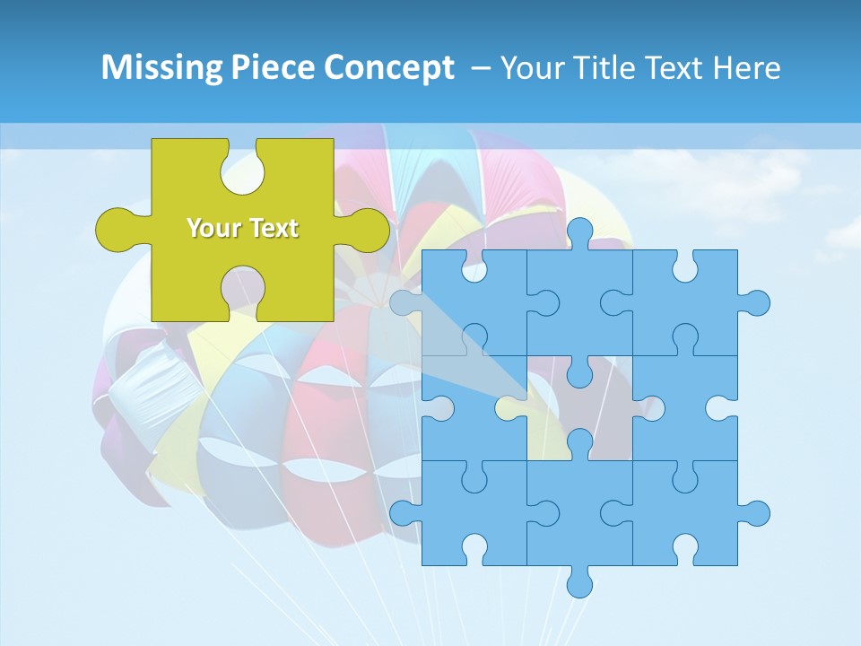 Skydiving Recreational Parasailing PowerPoint Template