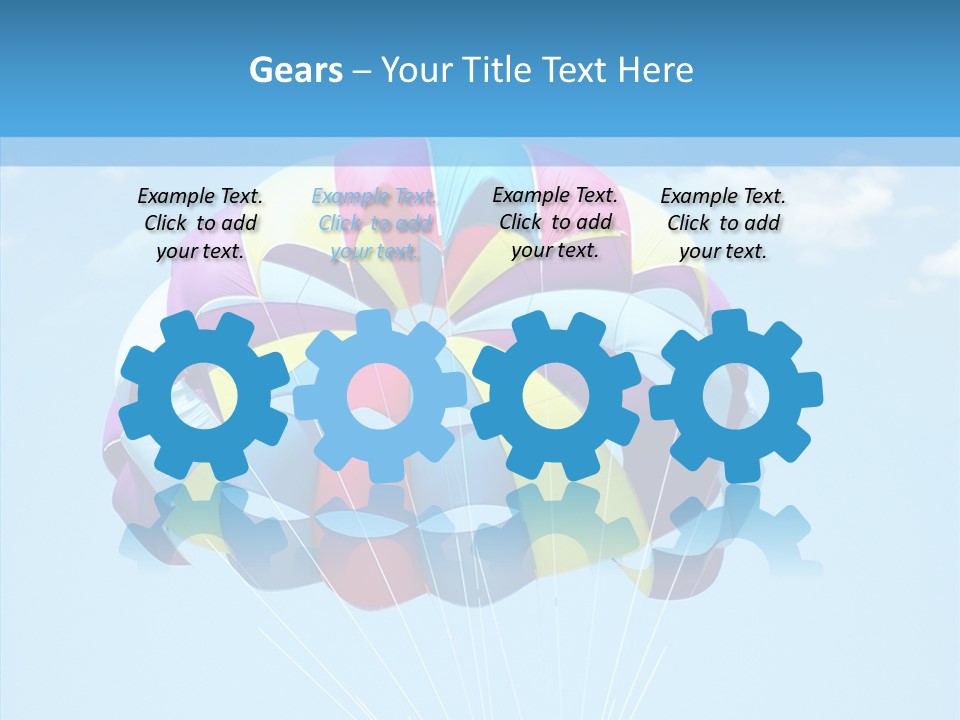 Skydiving Recreational Parasailing PowerPoint Template