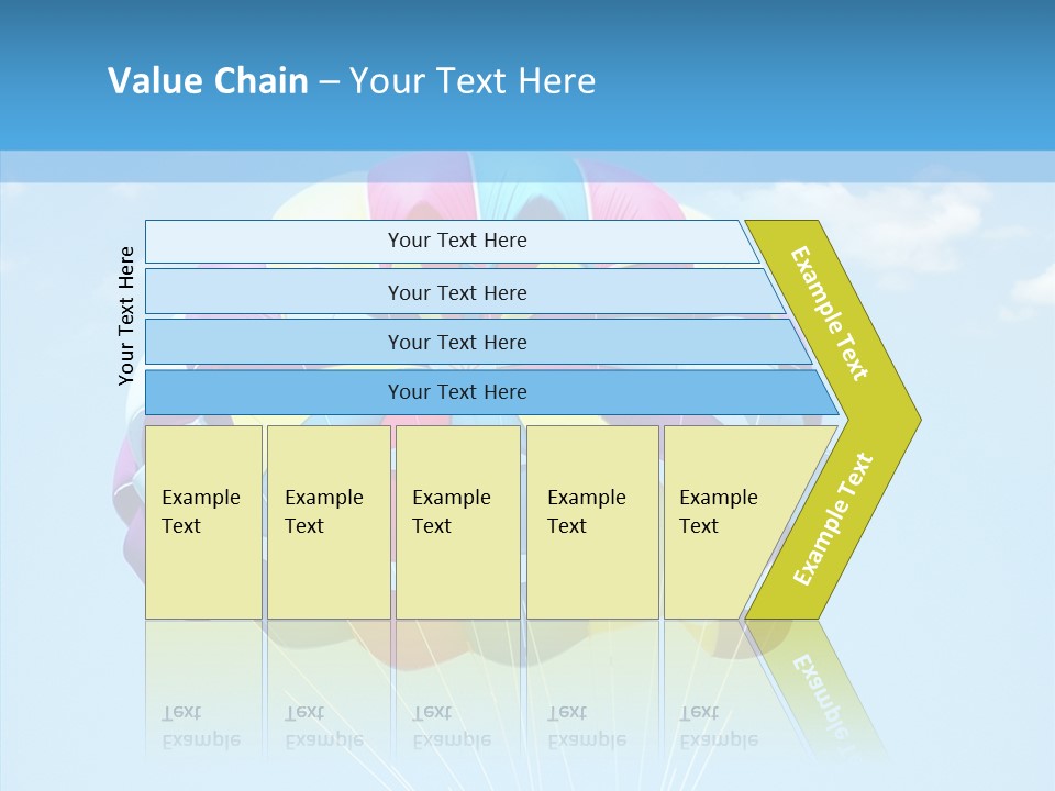 Skydiving Recreational Parasailing PowerPoint Template
