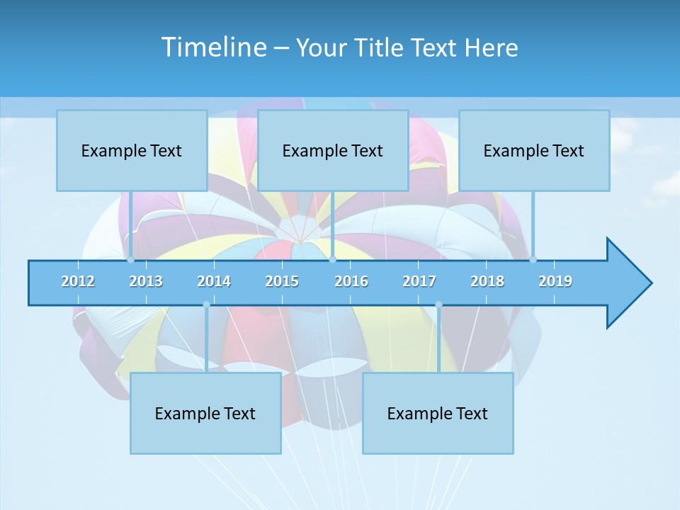 Skydiving Recreational Parasailing PowerPoint Template