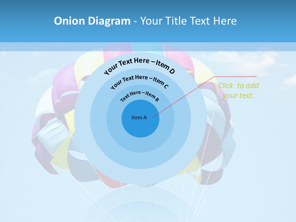 Skydiving Recreational Parasailing PowerPoint Template