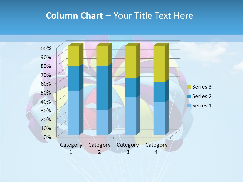 Skydiving Recreational Parasailing PowerPoint Template