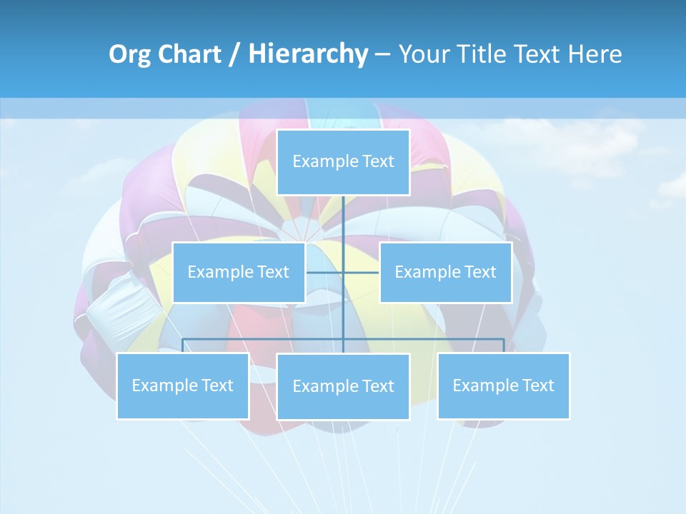 Skydiving Recreational Parasailing PowerPoint Template