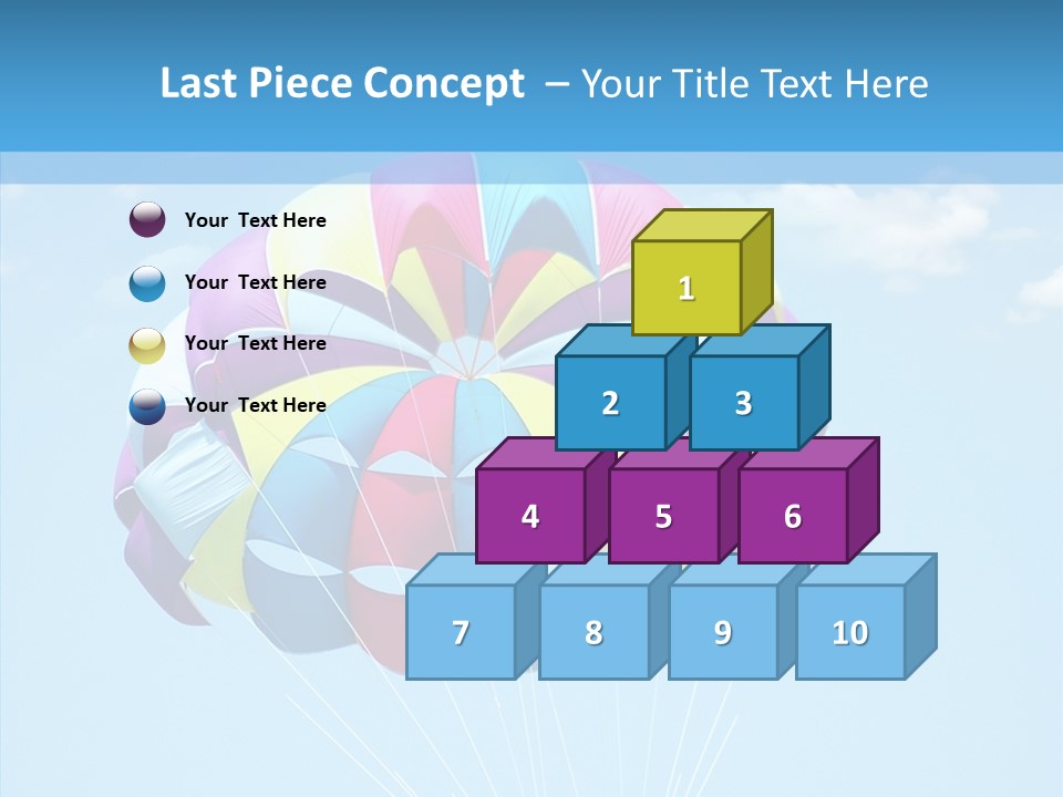 Skydiving Recreational Parasailing PowerPoint Template