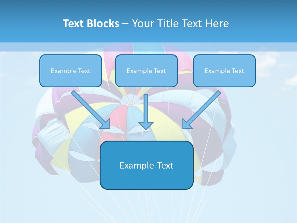 Skydiving Recreational Parasailing PowerPoint Template