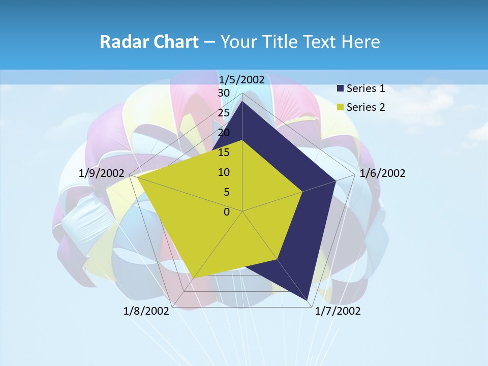 Skydiving Recreational Parasailing PowerPoint Template