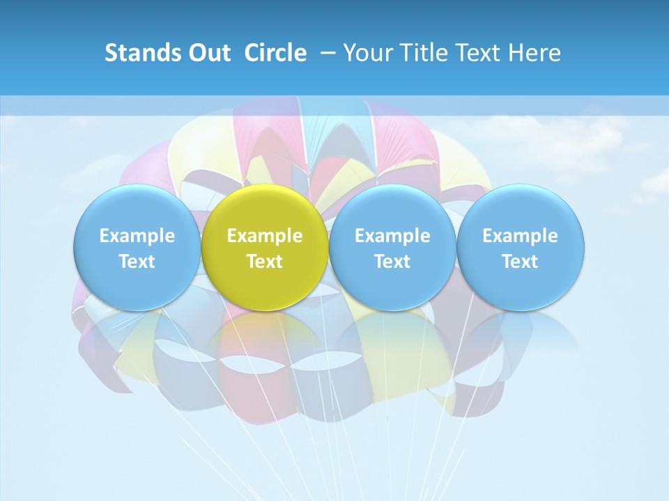 Skydiving Recreational Parasailing PowerPoint Template