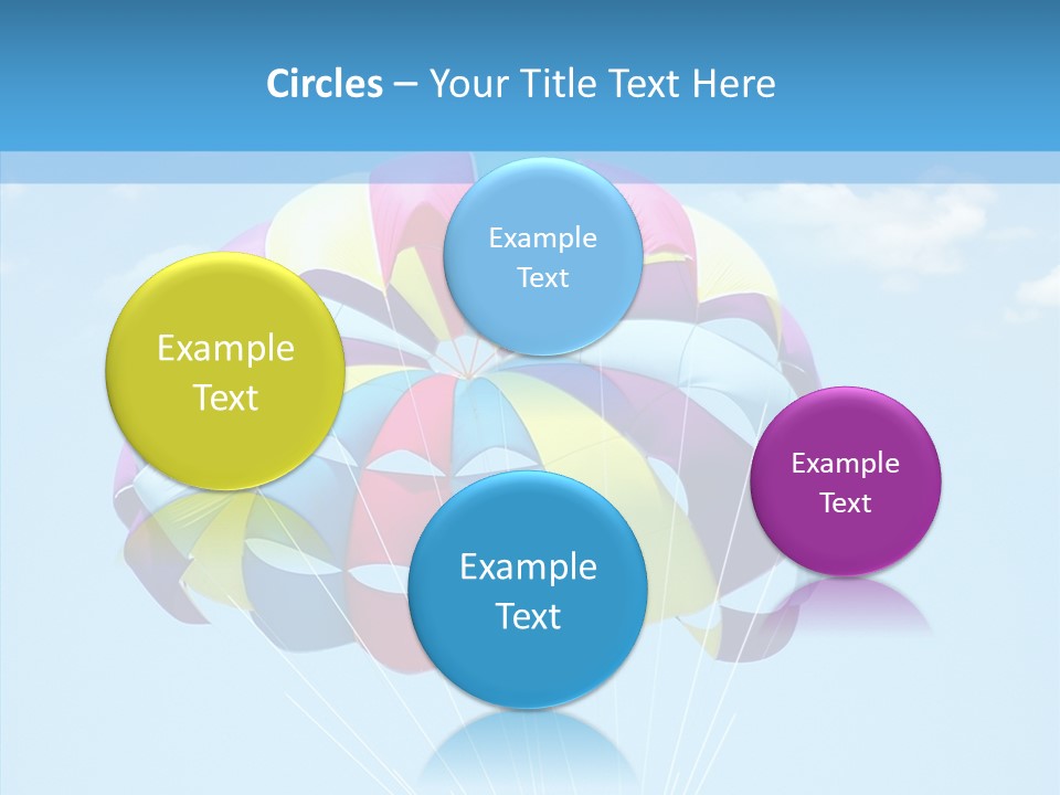 Skydiving Recreational Parasailing PowerPoint Template