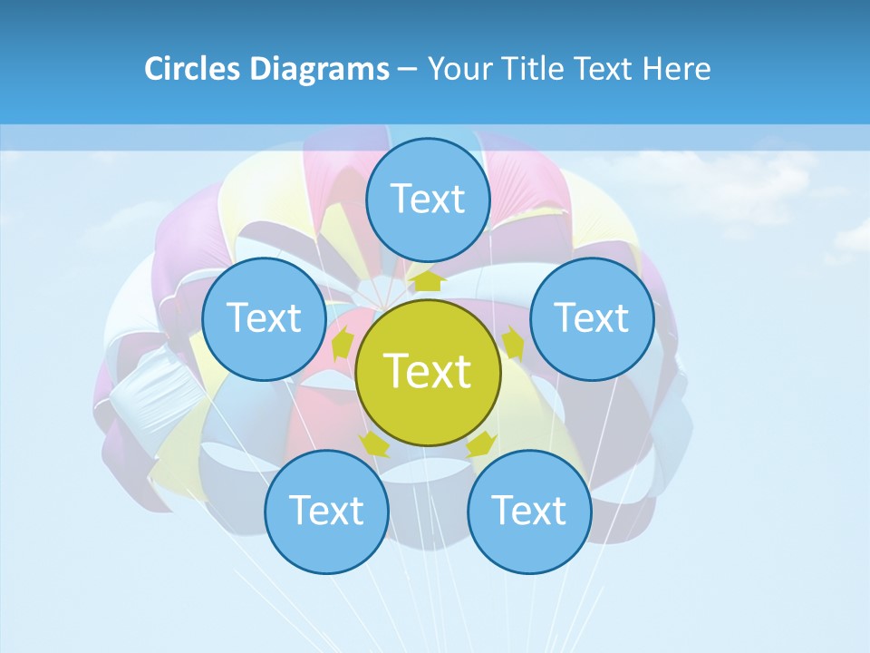 Skydiving Recreational Parasailing PowerPoint Template