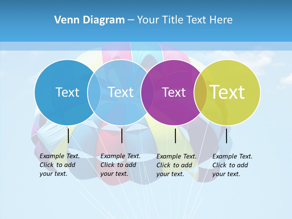 Skydiving Recreational Parasailing PowerPoint Template