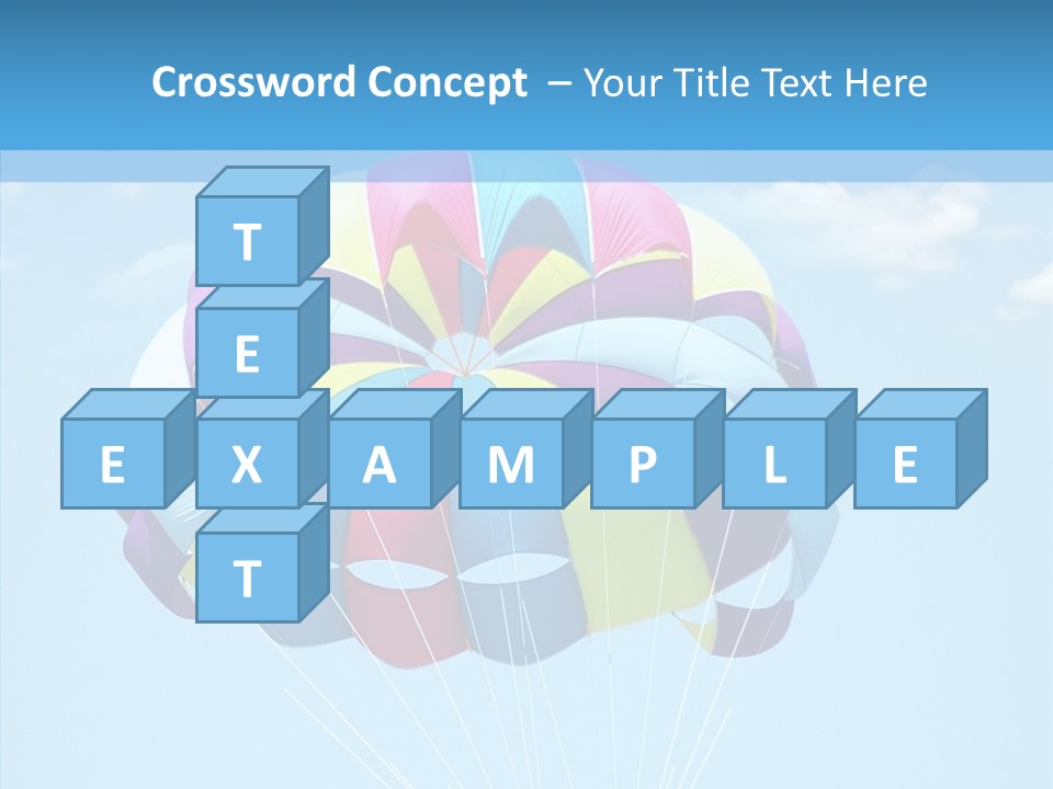 Skydiving Recreational Parasailing PowerPoint Template