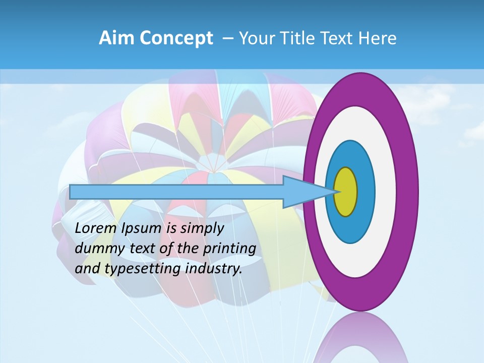 Skydiving Recreational Parasailing PowerPoint Template