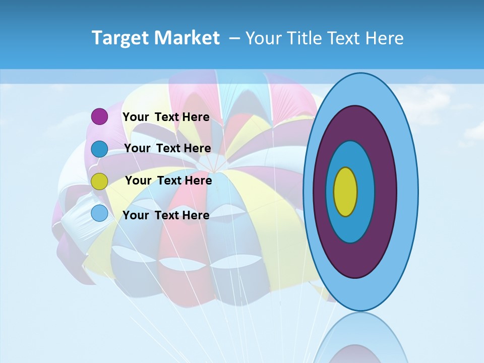 Skydiving Recreational Parasailing PowerPoint Template