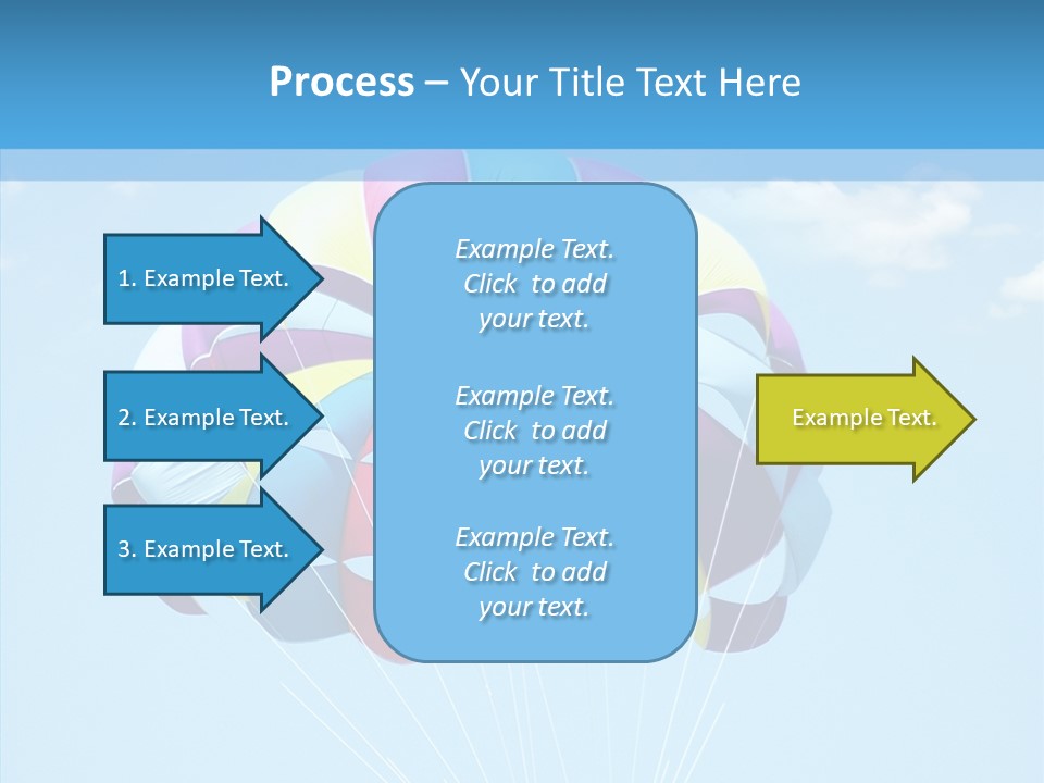 Skydiving Recreational Parasailing PowerPoint Template