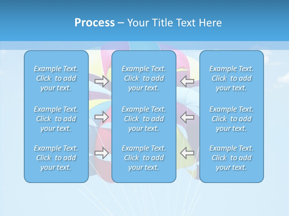 Skydiving Recreational Parasailing PowerPoint Template