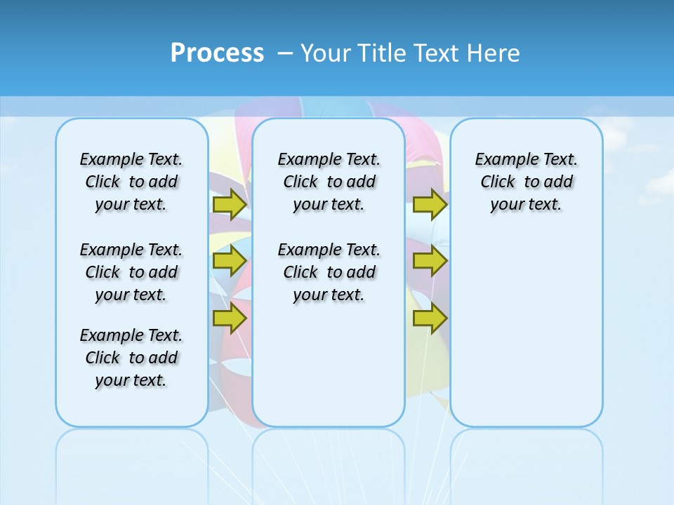 Skydiving Recreational Parasailing PowerPoint Template