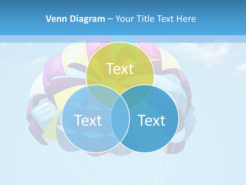 Skydiving Recreational Parasailing PowerPoint Template