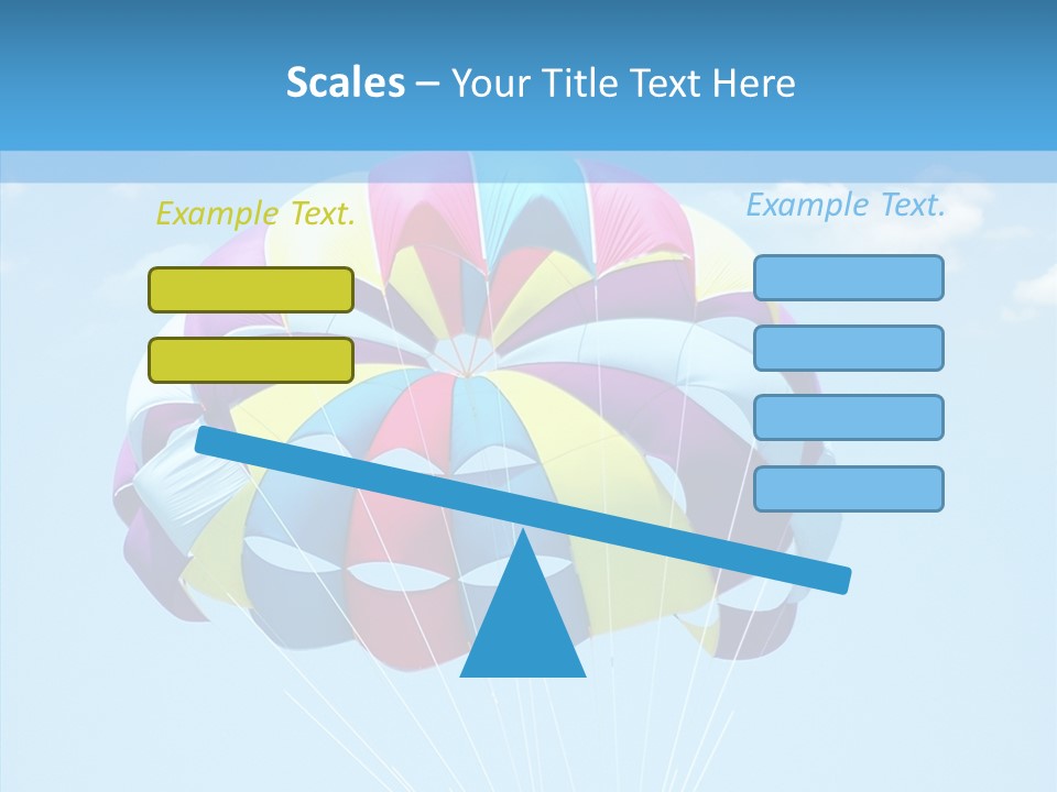 Skydiving Recreational Parasailing PowerPoint Template