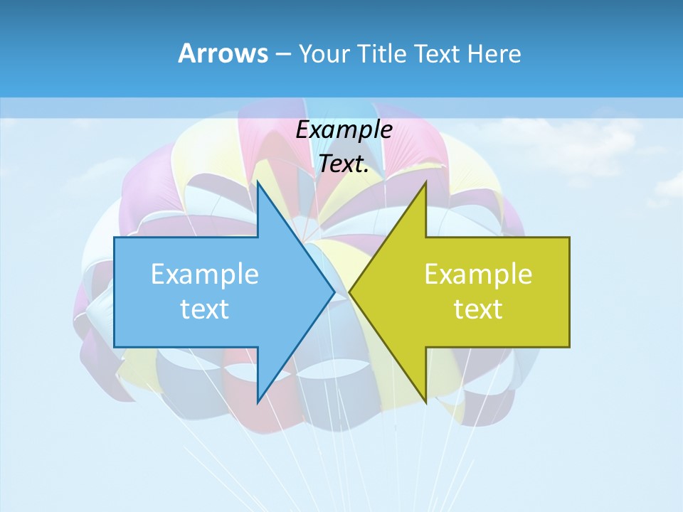 Skydiving Recreational Parasailing PowerPoint Template