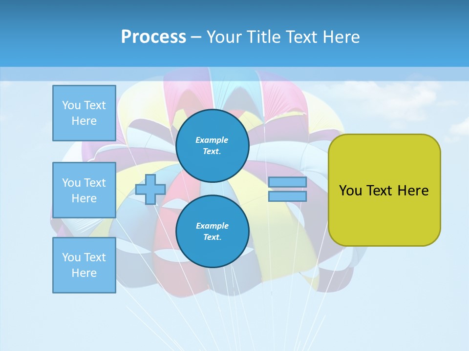 Skydiving Recreational Parasailing PowerPoint Template